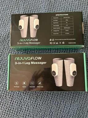 RejuvaFlow 3-in-1 Leg Massager in Gray